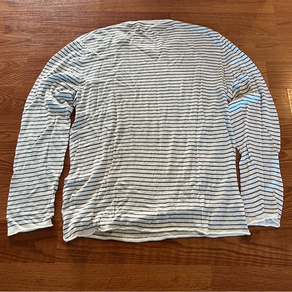 Onia Stripe Linen Pullover Sweater - Picture 2 of 4